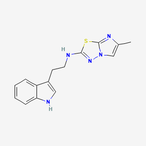 molecular formula C15H15N5S B7521835 N-[2-(1H-indol-3-yl)ethyl]-6-methylimidazo[2,1-b][1,3,4]thiadiazol-2-amine 