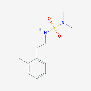 molecular formula C11H18N2O2S B7521850 1-[2-(Dimethylsulfamoylamino)ethyl]-2-methylbenzene 