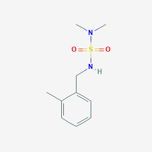 molecular formula C10H16N2O2S B7521857 1-[(Dimethylsulfamoylamino)methyl]-2-methylbenzene 