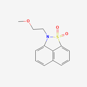 molecular formula C13H13NO3S B7521878 3-(2-Methoxyethyl)-2lambda6-thia-3-azatricyclo[6.3.1.04,12]dodeca-1(11),4,6,8(12),9-pentaene 2,2-dioxide 