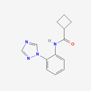 N-[2-(1,2,4-triazol-1-yl)phenyl]cyclobutanecarboxamide