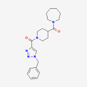 Azepan-1-yl-[1-(1-benzyltriazole-4-carbonyl)piperidin-4-yl]methanone