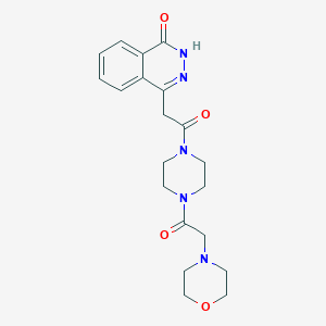 4-[2-[4-(2-morpholin-4-ylacetyl)piperazin-1-yl]-2-oxoethyl]-2H-phthalazin-1-one