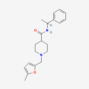 1-[(5-methylfuran-2-yl)methyl]-N-(1-phenylethyl)piperidine-4-carboxamide