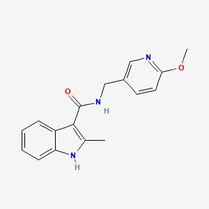 N-[(6-methoxypyridin-3-yl)methyl]-2-methyl-1H-indole-3-carboxamide