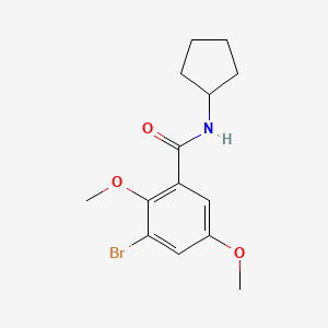 3-bromo-N-cyclopentyl-2,5-dimethoxybenzamide