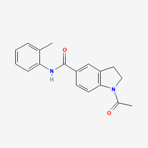 1-acetyl-N-(2-methylphenyl)-2,3-dihydroindole-5-carboxamide