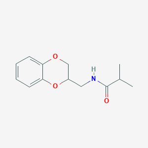 N-(2,3-dihydro-1,4-benzodioxin-2-ylmethyl)-2-methylpropanamide