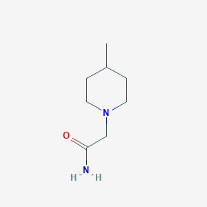 molecular formula C8H16N2O B7522097 2-(4-甲基哌啶-1-基)乙酰胺 