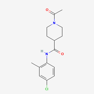 1-acetyl-N-(4-chloro-2-methylphenyl)piperidine-4-carboxamide