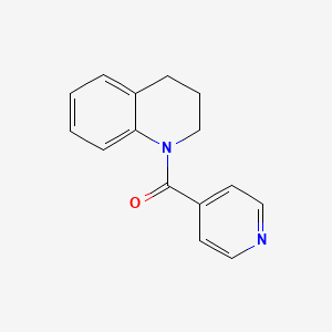 molecular formula C15H14N2O B7522151 1-Isonicotinoyl-1,2,3,4-tetrahydroquinoline 