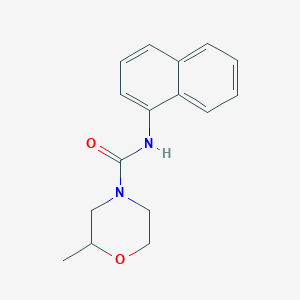 molecular formula C16H18N2O2 B7522159 2-methyl-N-naphthalen-1-ylmorpholine-4-carboxamide 