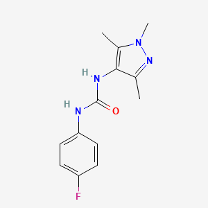 N-(4-fluorophenyl)-N'-(1,3,5-trimethylpyrazole-4-yl)urea