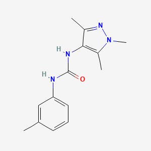 1-(3-methylphenyl)-3-(1,3,5-trimethyl-1H-pyrazol-4-yl)urea