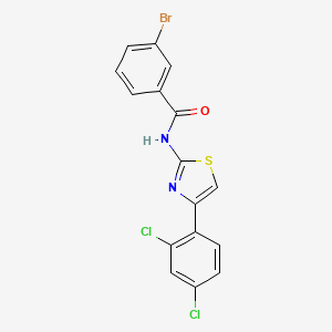 3-bromo-N-[4-(2,4-dichlorophenyl)-1,3-thiazol-2-yl]benzamide