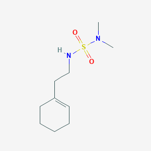 molecular formula C10H20N2O2S B7522248 1-[2-(Dimethylsulfamoylamino)ethyl]cyclohexene 