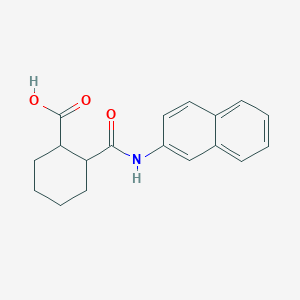 molecular formula C18H19NO3 B7522262 2-[(Naphthalen-2-YL)carbamoyl]cyclohexane-1-carboxylic acid 