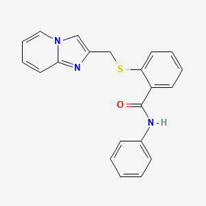 2-(imidazo[1,2-a]pyridin-2-ylmethylsulfanyl)-N-phenylbenzamide