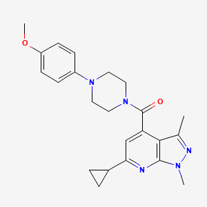 (6-Cyclopropyl-1,3-dimethylpyrazolo[3,4-b]pyridin-4-yl)-[4-(4-methoxyphenyl)piperazin-1-yl]methanone