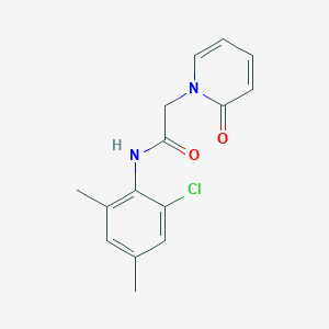 molecular formula C15H15ClN2O2 B7522291 N-(2-chloro-4,6-dimethylphenyl)-2-(2-oxopyridin-1-yl)acetamide 