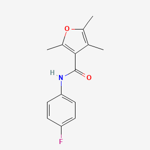 N-(4-fluorophenyl)-2,4,5-trimethylfuran-3-carboxamide