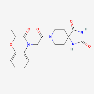 8-[2-(2-Methyl-3-oxo-1,4-benzoxazin-4-yl)acetyl]-1,3,8-triazaspiro[4.5]decane-2,4-dione