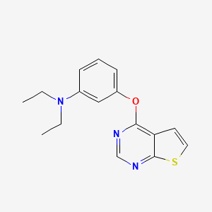 N,N-diethyl-3-thieno[2,3-d]pyrimidin-4-yloxyaniline