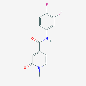 N-(3,4-difluorophenyl)-1-methyl-2-oxopyridine-4-carboxamide