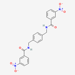 N,N'-(benzene-1,4-diyldimethanediyl)bis(3-nitrobenzamide)