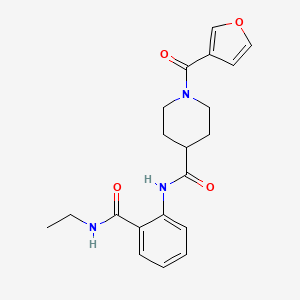 N-[2-(ethylcarbamoyl)phenyl]-1-(furan-3-carbonyl)piperidine-4-carboxamide