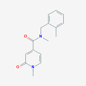 N,1-dimethyl-N-[(2-methylphenyl)methyl]-2-oxopyridine-4-carboxamide