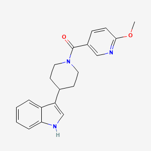 [4-(1H-indol-3-yl)piperidin-1-yl]-(6-methoxypyridin-3-yl)methanone