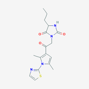 3-[2-[2,5-Dimethyl-1-(1,3-thiazol-2-yl)pyrrol-3-yl]-2-oxoethyl]-5-propylimidazolidine-2,4-dione