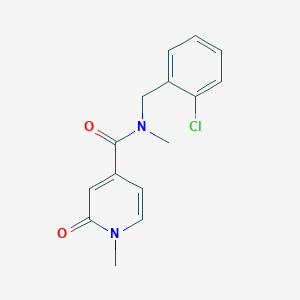 N-[(2-chlorophenyl)methyl]-N,1-dimethyl-2-oxopyridine-4-carboxamide