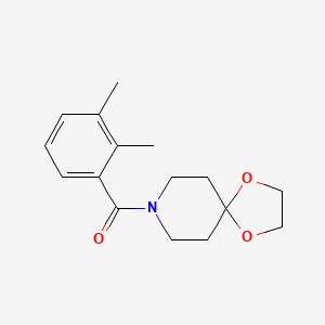 molecular formula C16H21NO3 B7522542 (2,3-Dimethylphenyl)-(1,4-dioxa-8-azaspiro[4.5]decan-8-yl)methanone 