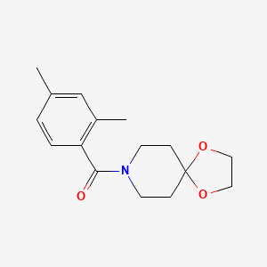 molecular formula C16H21NO3 B7522569 (2,4-Dimethylphenyl)-(1,4-dioxa-8-azaspiro[4.5]decan-8-yl)methanone 