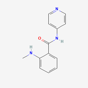 molecular formula C13H13N3O B7522588 2-(methylamino)-N-pyridin-4-ylbenzamide 