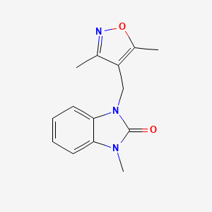 1-[(3,5-Dimethyl-1,2-oxazol-4-yl)methyl]-3-methylbenzimidazol-2-one