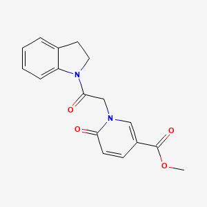 Methyl 1-[2-(2,3-dihydroindol-1-yl)-2-oxoethyl]-6-oxopyridine-3-carboxylate