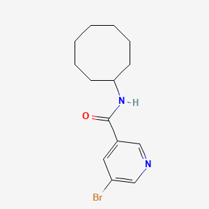 molecular formula C14H19BrN2O B7522697 5-bromo-N-cyclooctylpyridine-3-carboxamide 