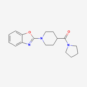 [1-(1,3-Benzoxazol-2-yl)piperidin-4-yl]-pyrrolidin-1-ylmethanone