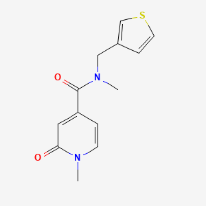 N,1-dimethyl-2-oxo-N-(thiophen-3-ylmethyl)pyridine-4-carboxamide