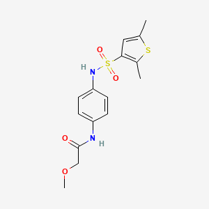 N-[4-[(2,5-dimethylthiophen-3-yl)sulfonylamino]phenyl]-2-methoxyacetamide