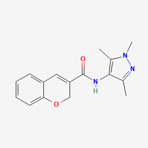 N-(1,3,5-trimethylpyrazol-4-yl)-2H-chromene-3-carboxamide