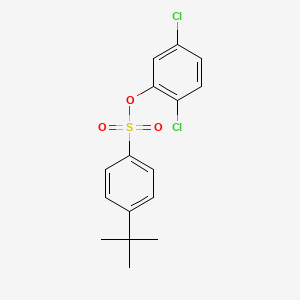 molecular formula C16H16Cl2O3S B7522787 2,5-Dichlorophenyl 4-tert-butylbenzene-1-sulfonate 