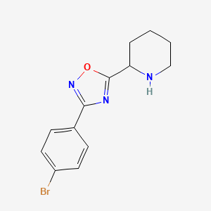 2-[3-(4-Bromophenyl)-1,2,4-oxadiazol-5-yl]piperidine