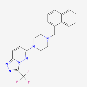 6-[4-(Naphthalen-1-ylmethyl)piperazin-1-yl]-3-(trifluoromethyl)-[1,2,4]triazolo[4,3-b]pyridazine