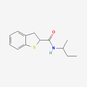 molecular formula C13H17NOS B7522849 N-butan-2-yl-2,3-dihydro-1-benzothiophene-2-carboxamide 