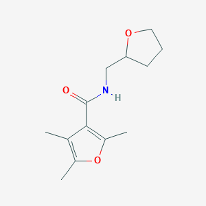 2,4,5-trimethyl-N-(oxolan-2-ylmethyl)furan-3-carboxamide