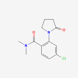 4-chloro-N,N-dimethyl-2-(2-oxopyrrolidin-1-yl)benzamide